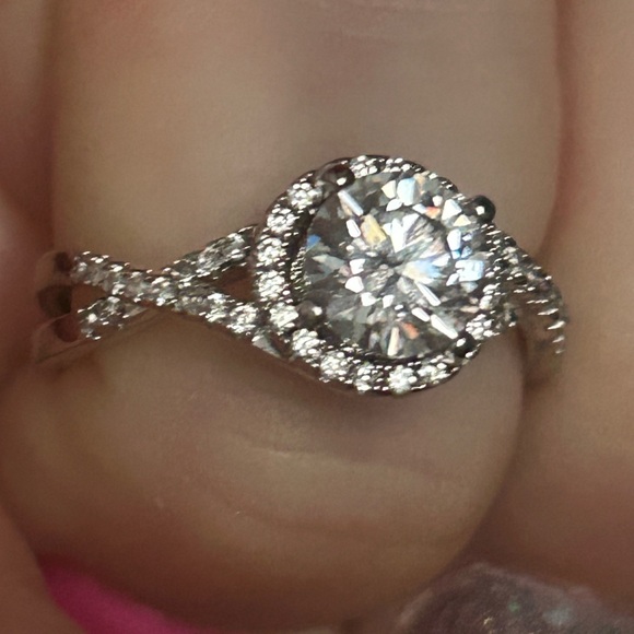 Moisanite & Sterling silver ring - Picture 5 of 5